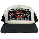 Chrome Hearts Chomper Hollywood Trucker Hat Black/White - Lightly Pre-Owned