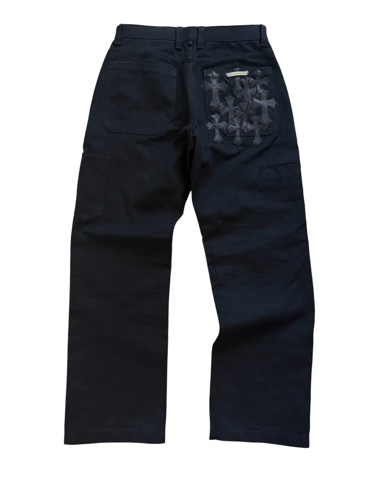 Chrome Hearts Cross Patch Double Knee Carpenter Pants