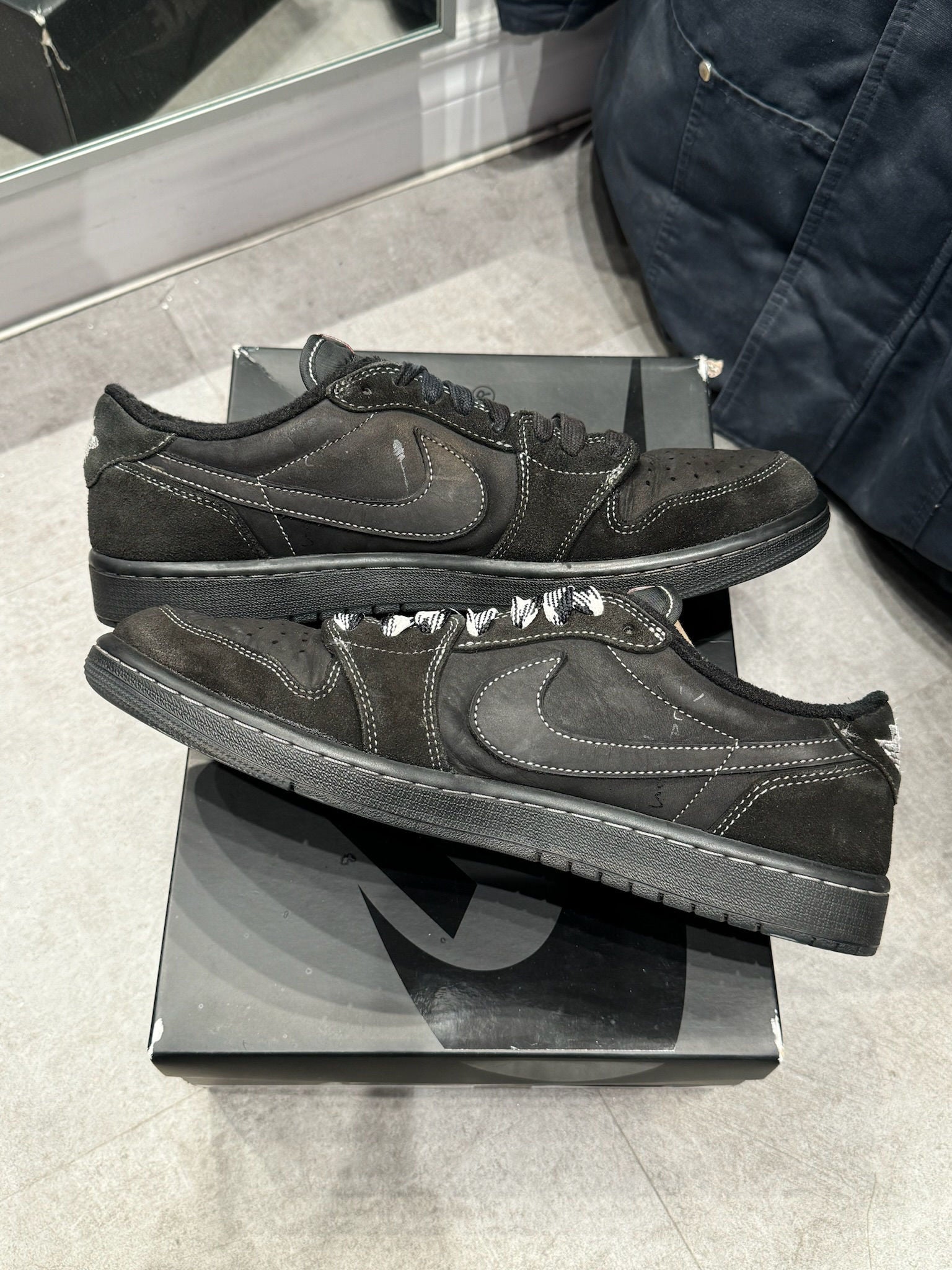 Jordan 1 Retro Low OG SP Travis Scott Black Phantom - Pre-Owned Size 11