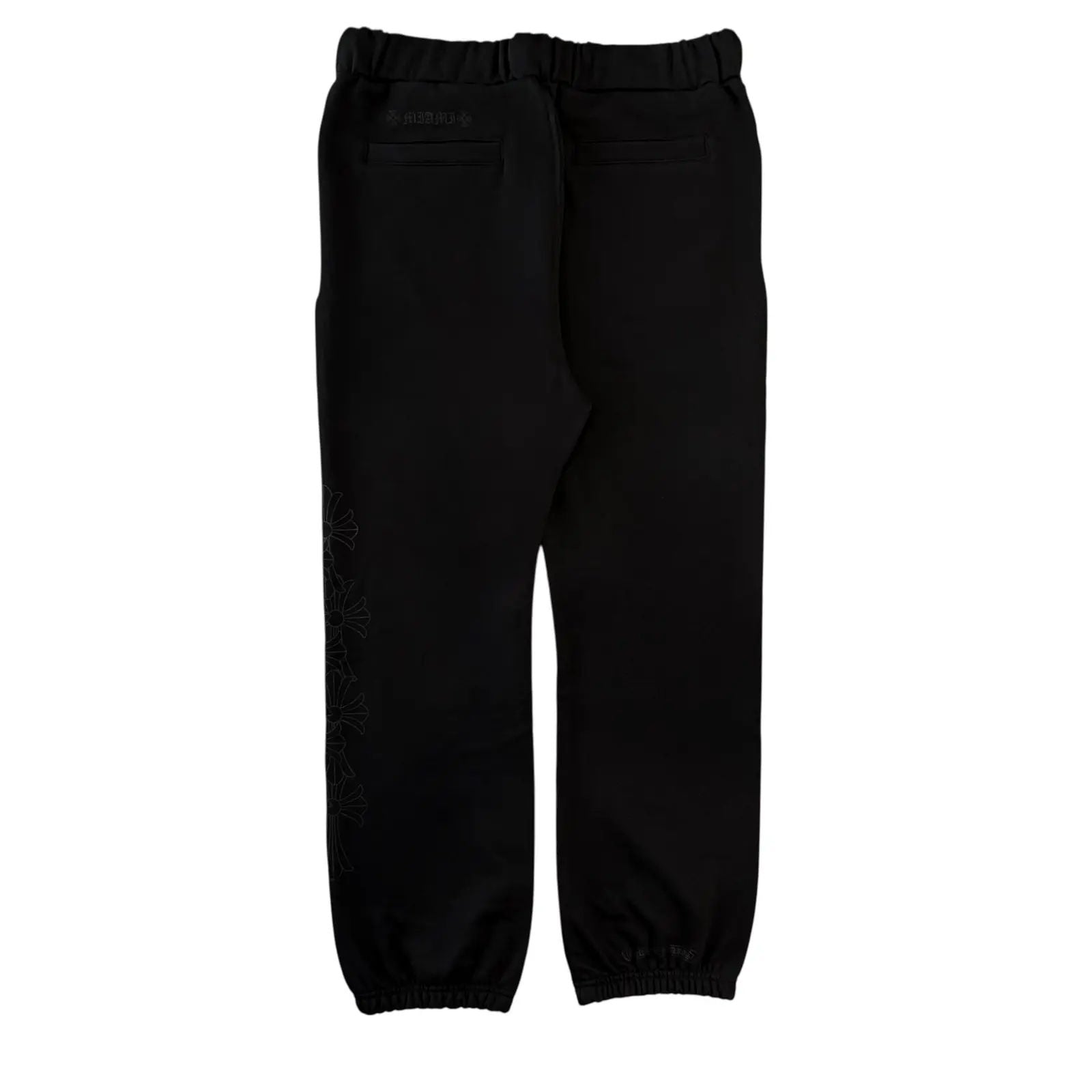 Chrome Hearts Miami Exclusive Cemetery Vertical Logo Sweatpants Black
