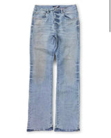 Purple Brand P004 Worn Light Indigo Flare Jeans - Pre-Owned Size 31