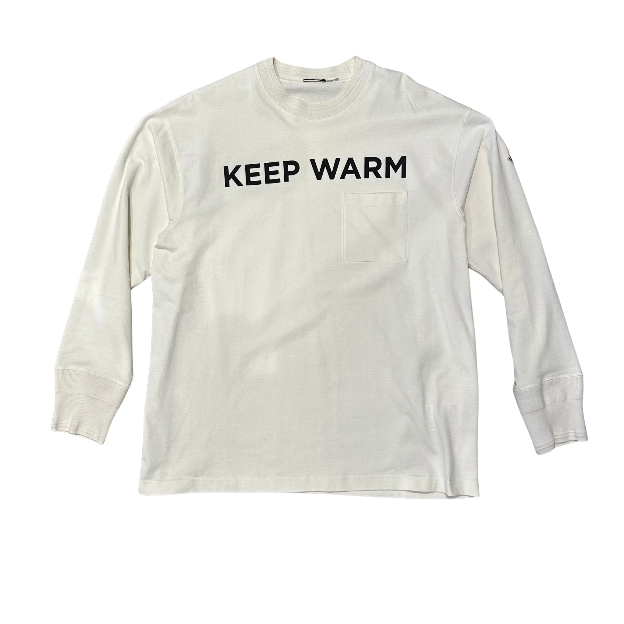Moncler Keep Warm Sweatshirt White (Preowned Size XL) - Pre-Owned