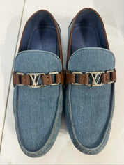 Louis Vuitton Monte Carlo Moccasin Denim - Pre-Owned Size 7.5 M