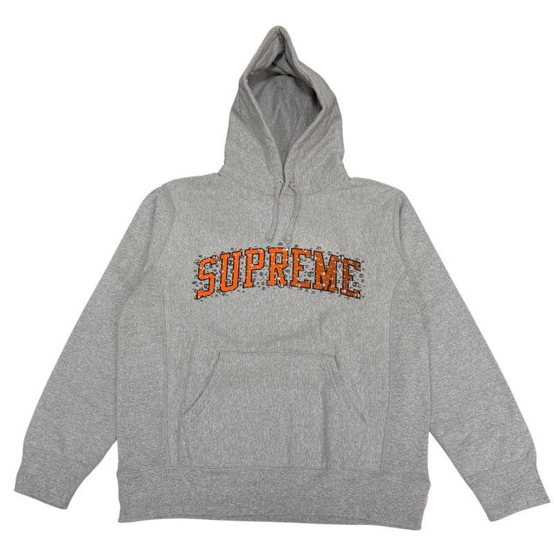 Supreme Water Arc Hooded Sweatshirt Heather Grey - Pre-Owned Size L