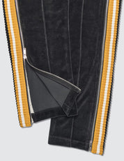 Palm Angels Chenille Track Pants Black/Yellow