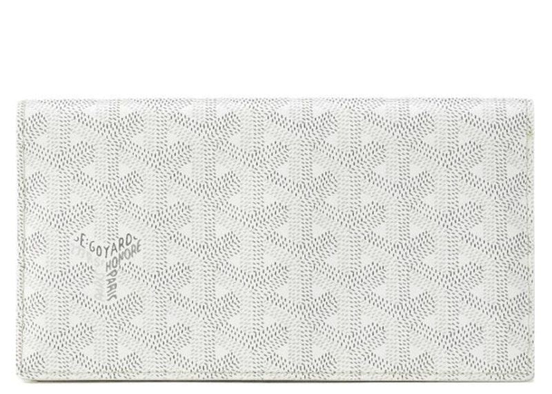 Goyard Richelieu Wallet Goyardine White (Preowned) - Pre-Owned