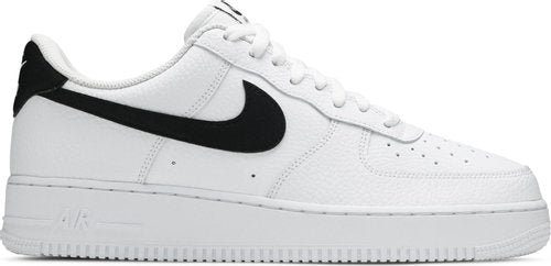 Nike Air Force 1 Low White Black Pebbled Swoosh