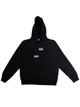 Supreme Comme Des Garcons SHIRT Split Box Logo Hooded Sweatshirt Black - Lightly Used Size S