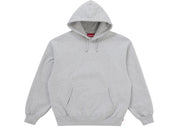 Supreme Satin Appliqué Hooded Sweatshirt (FW25) Heather Grey