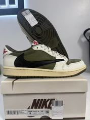 Jordan 1 Retro Low OG SP Travis Scott Medium Olive - Lightly Used Size 9