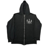 Chrome Hearts Foti Tic Tac Toe Zip-Up Hoodie Black - Lightly Used Size M