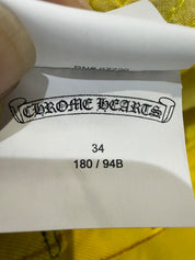 Chrome Hearts Levi's 501 Paris Exclusive Patch Jeans Yellow - Pre-Owned Size 34