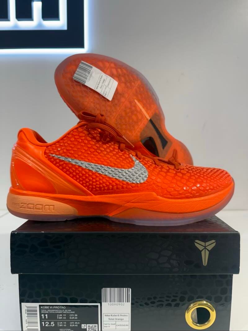 Nike Kobe 6 Protro Total Orange - Lightly Used Size 11