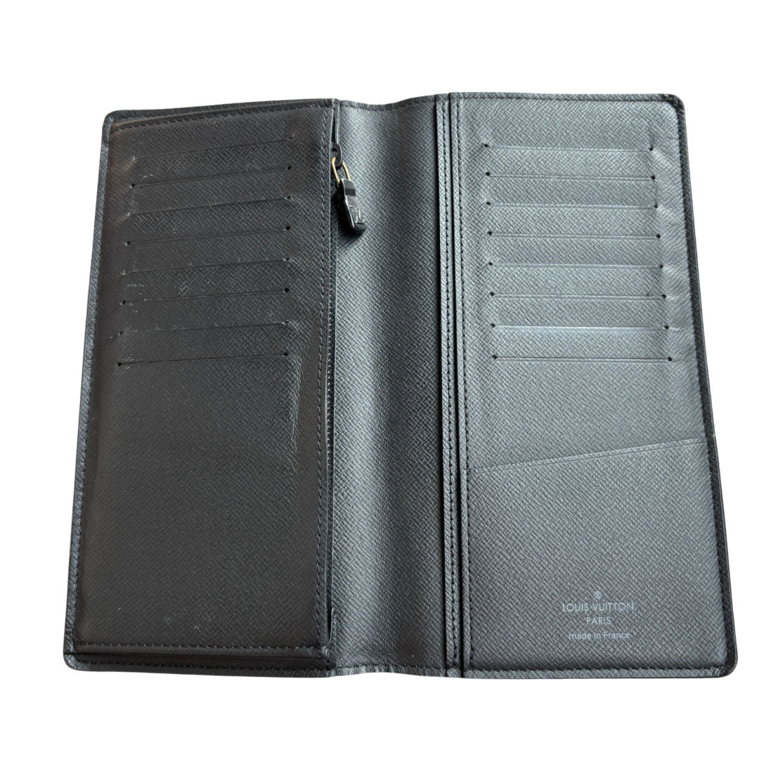 Louis Vuitton x Nigo Brazza Wallet Damier Ebene Giant Brown (Preowned) - Pre-Owned