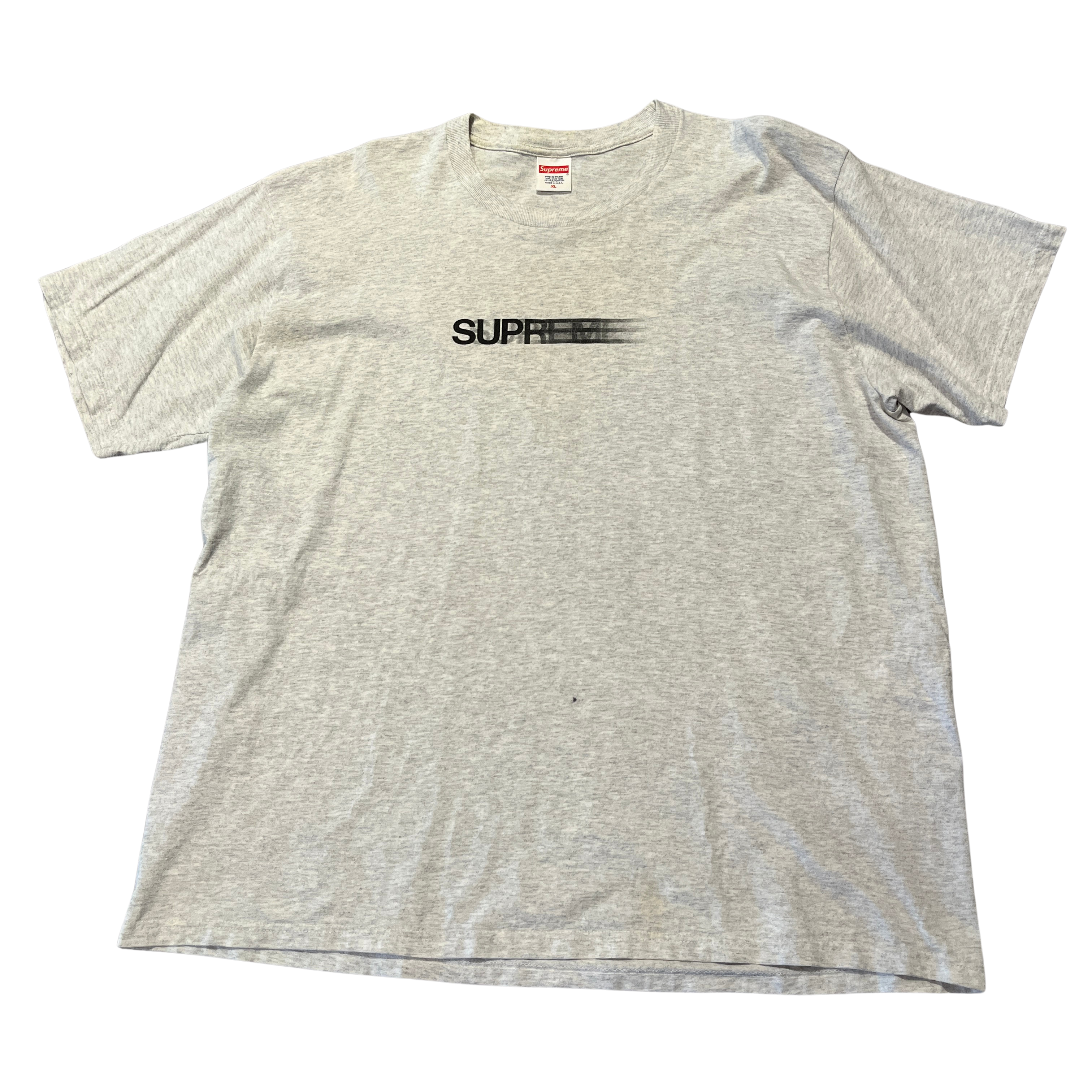 Supreme Motion Logo Tee Heather Grey (SS16) - Pre-Owned Size XL