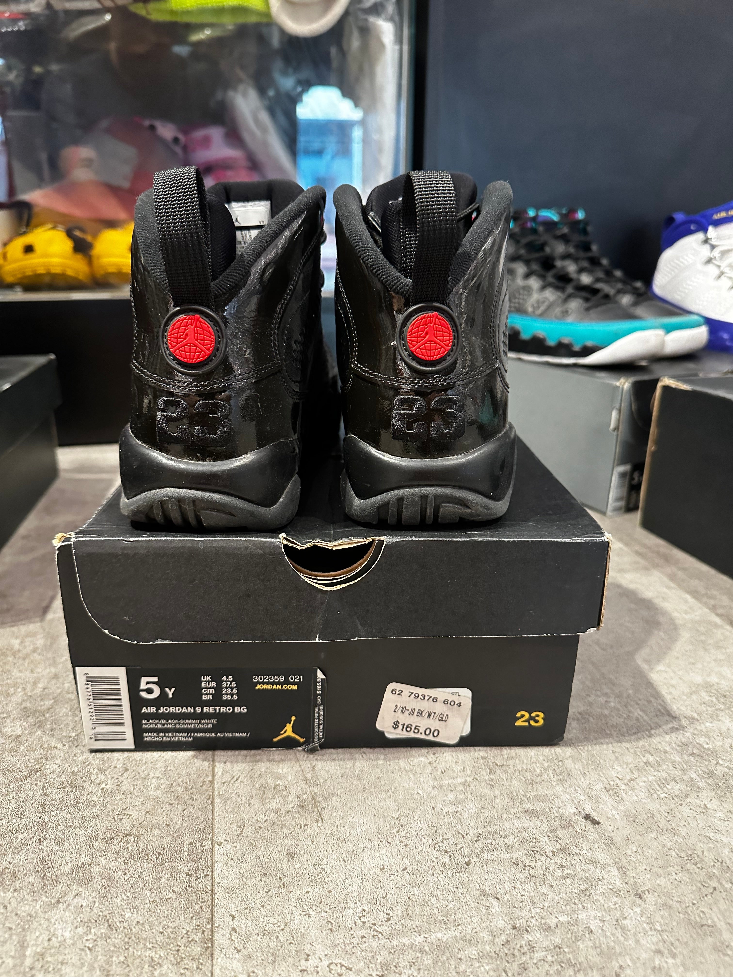 Jordan 9 Retro Bred Patent (GS) (Preowned) - Pre-Owned