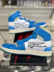 Jordan 1 Retro High Off-White University Blue - Pre-Owned Size 9 (No original box)