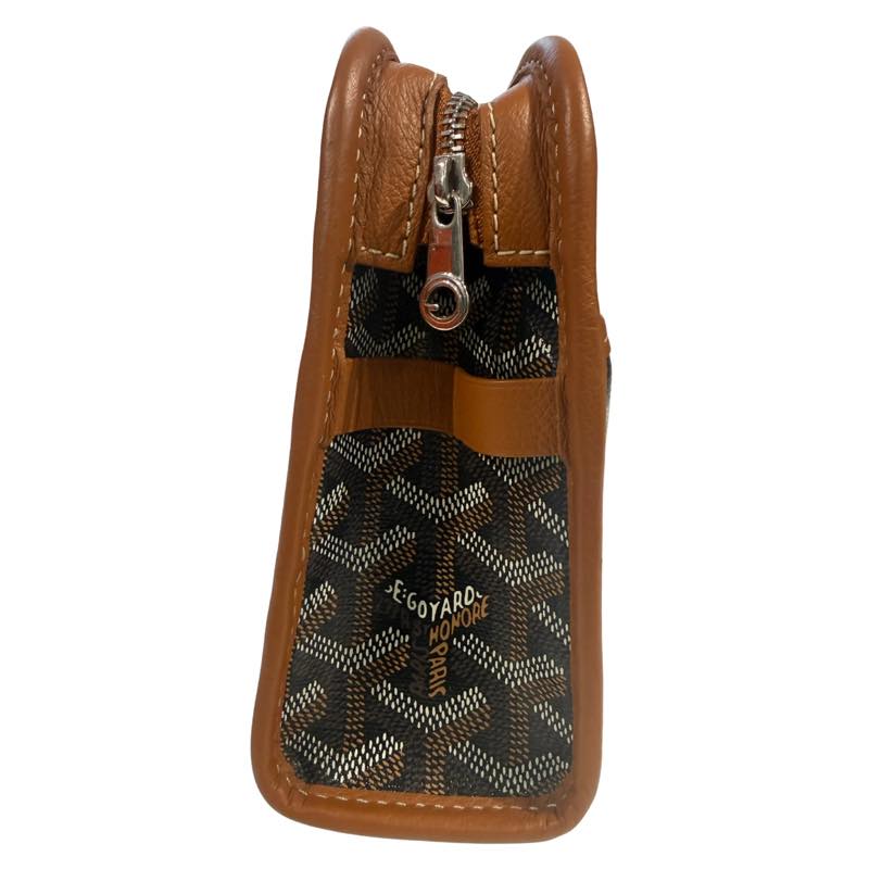 Goyard Jouvence Toiletry Bag PM Black/Tan - Lightly Pre-Owned