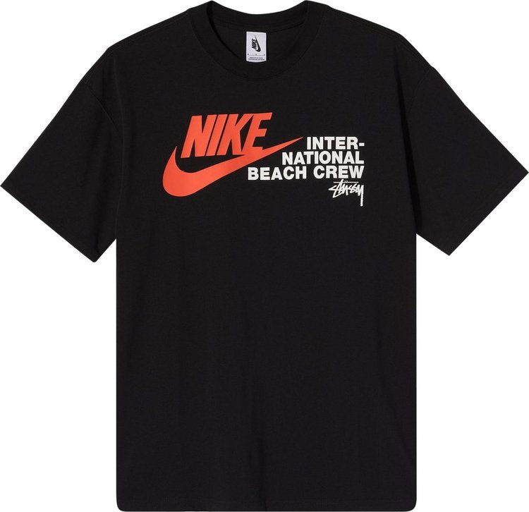 Nike X Stussy International Beach Crew Tee Black (Preowned)