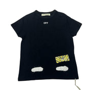 Off-White Mirror Mirror Diagonal Spray T-Shirt Black - Pre-Owned Size S