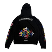 Chrome Hearts Multicolor Cross Hoodie Black - Lightly Pre-Owned Size L