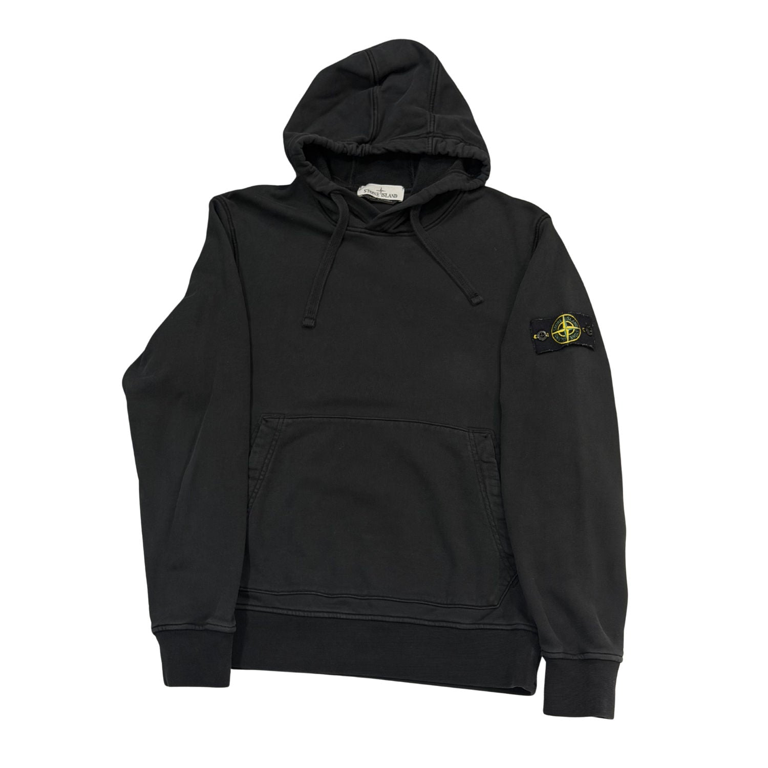 Stone Island Cotton Fleece Hoodie Black - Lightly Used Size M