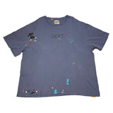 Gallery Dept. Logo Handpainted T-Shirt Navy (Preowned Size XXL) - Pre-Owned