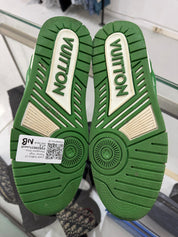 Louis Vuitton LV Trainer Virgil Monogram Green - Pre-Owned Size LV7.5/US9 (No original box)