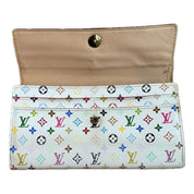 Louis Vuitton x Takashi Murakami Sarah Wallet White (Preowned) - Pre-Owned