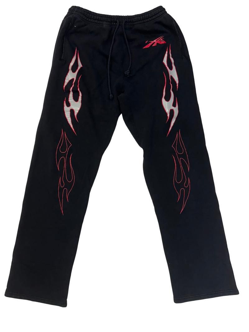 Hellstar Sports Future Flame Sweatpants Black - Lightly Pre-Owned Size XL