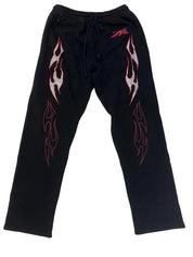 Hellstar Sports Future Flame Sweatpants Black - Lightly Pre-Owned Size XL