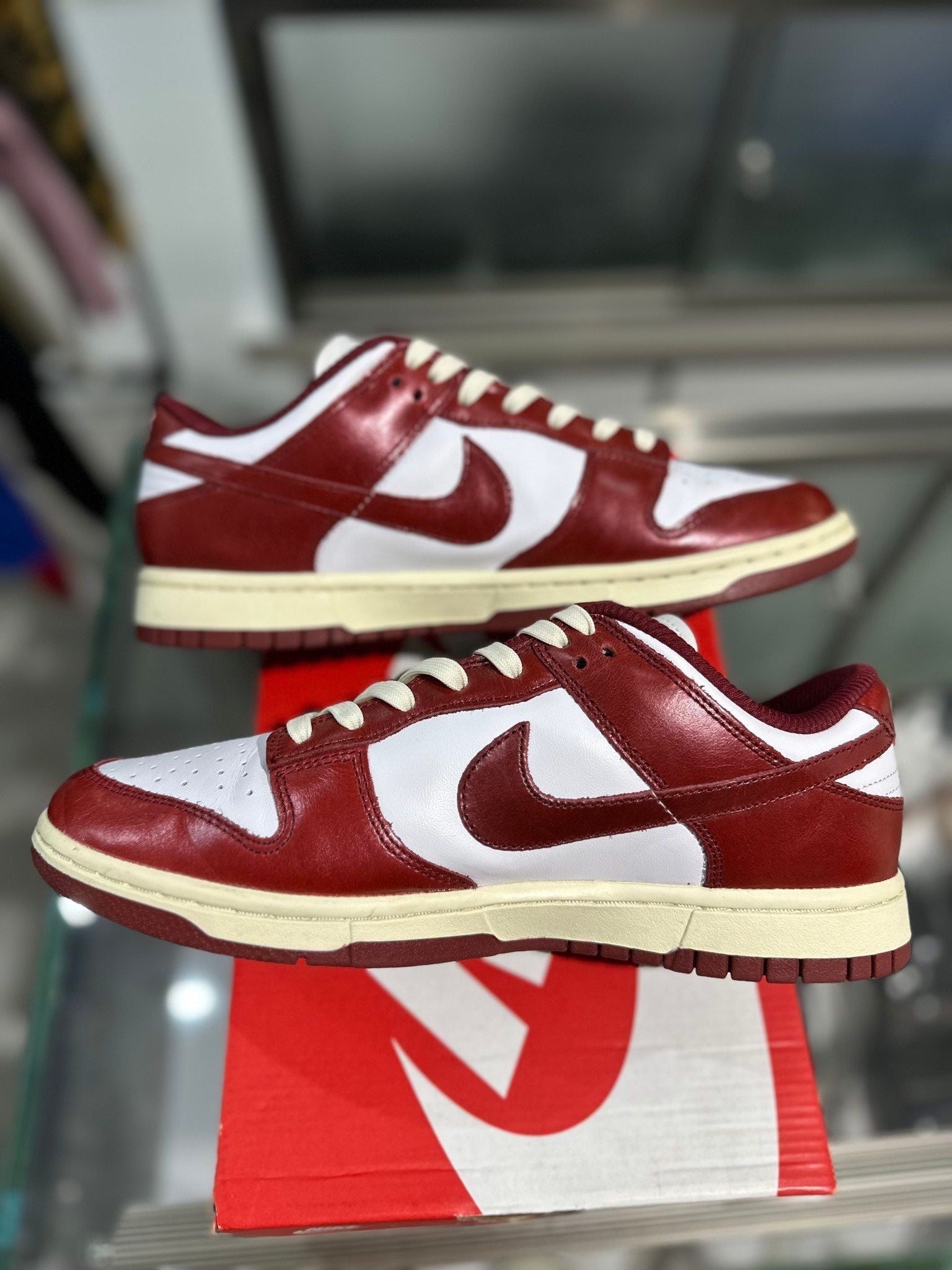 Nike Dunk Low PRM Vintage Red - Pre-Owned Size 8.5