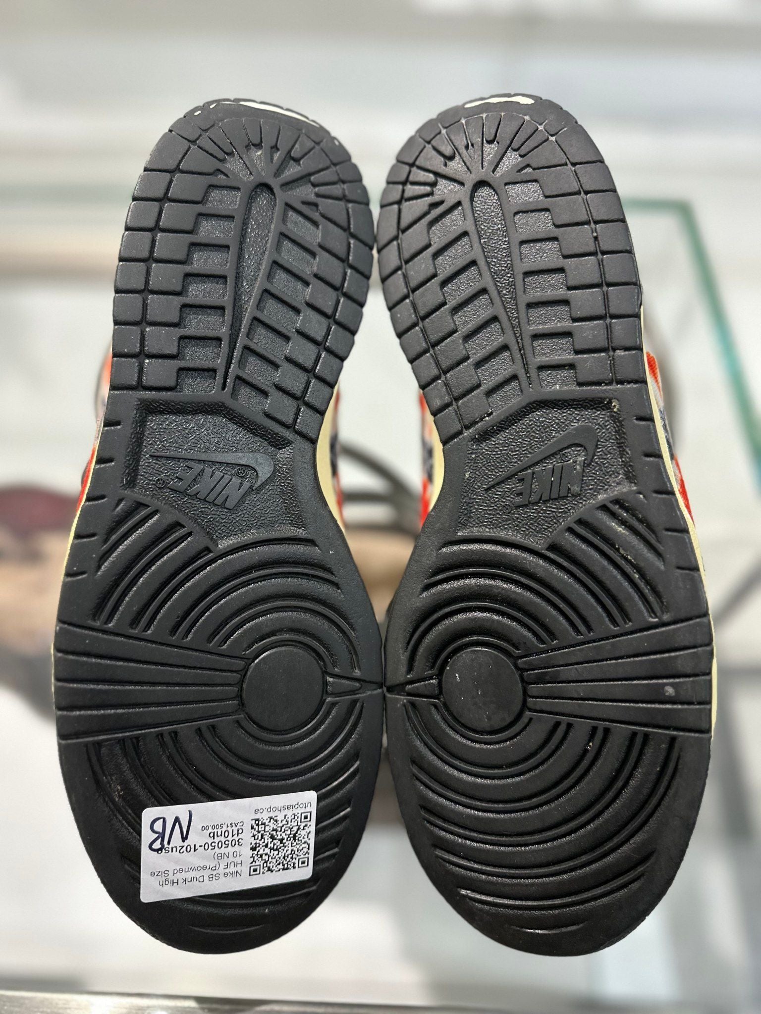 Nike SB Dunk High HUF - Pre-Owned Size 10 (No original box)