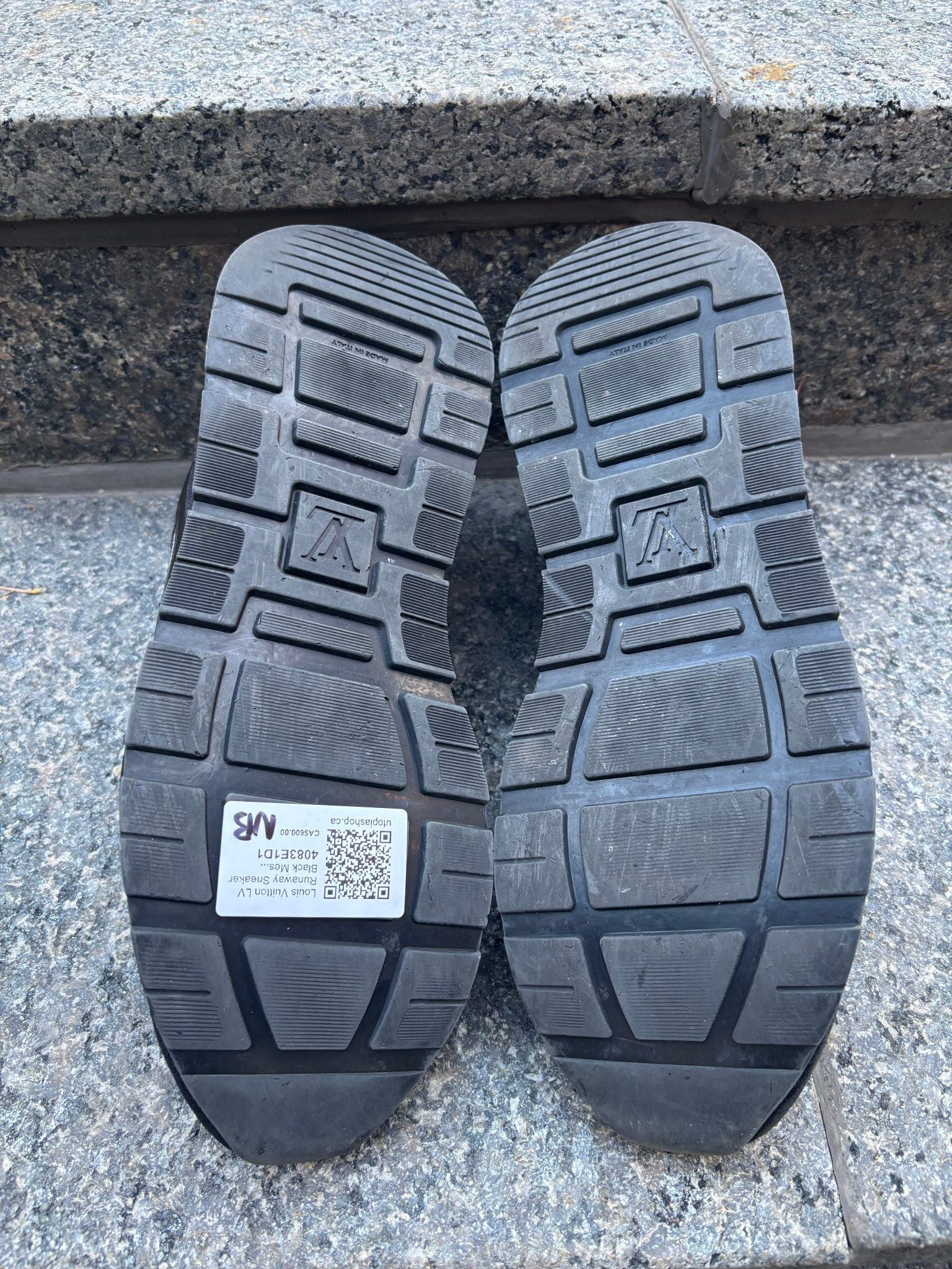 Louis Vuitton LV Runaway Sneaker Black Mesh - Pre-Owned Size LV11/US12 (No original box)