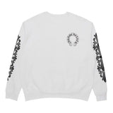 Chrome Hearts Floral Horseshoe Logo Crewneck White