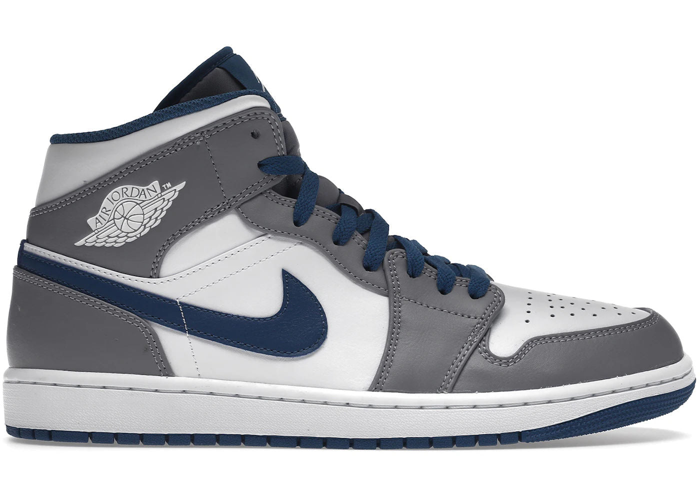 Jordan 1 Mid True Blue Cement
