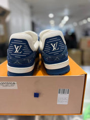 Louis Vuitton LV Trainer Monogram Denim White Blue - Worn Once LV 8.5/10M