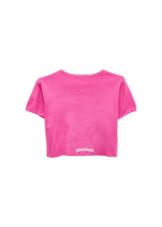 Chrome Hearts x Dipped In Blue Cropped T-Shirt Pink