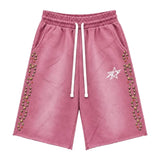 Awoken Dreams 3/4 Studded Shorts Pink
