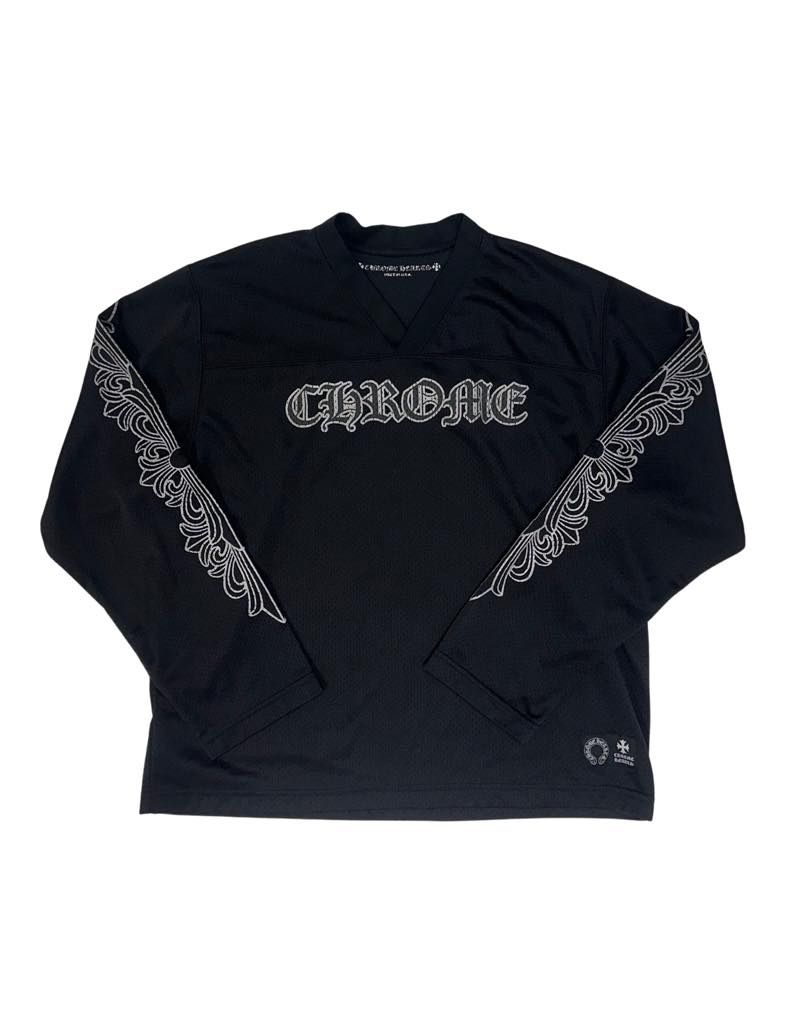 Chrome Hearts Stadium Mesh L/S Jersey Black - Pre-Owned Size M