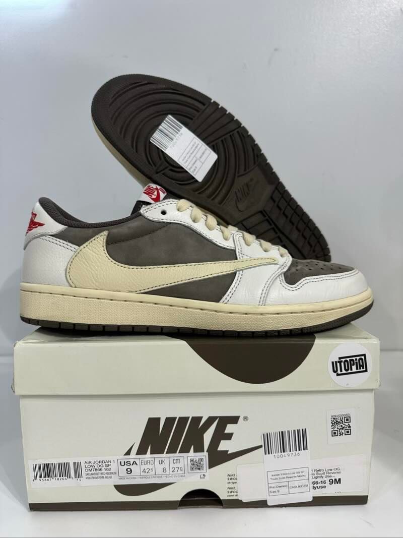 Jordan 1 Retro Low OG SP Travis Scott Reverse Mocha - Pre-Owned Size 9
