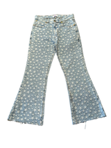 ERL Star Jacquard Light Wash Flared Denim - Pre-Owned Size S