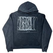 Rhude Scribble Hoodie Black - Pre-Owned Size XL