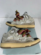 Lanvin Leather Curb White Ivory - Pre-Owned Size 11