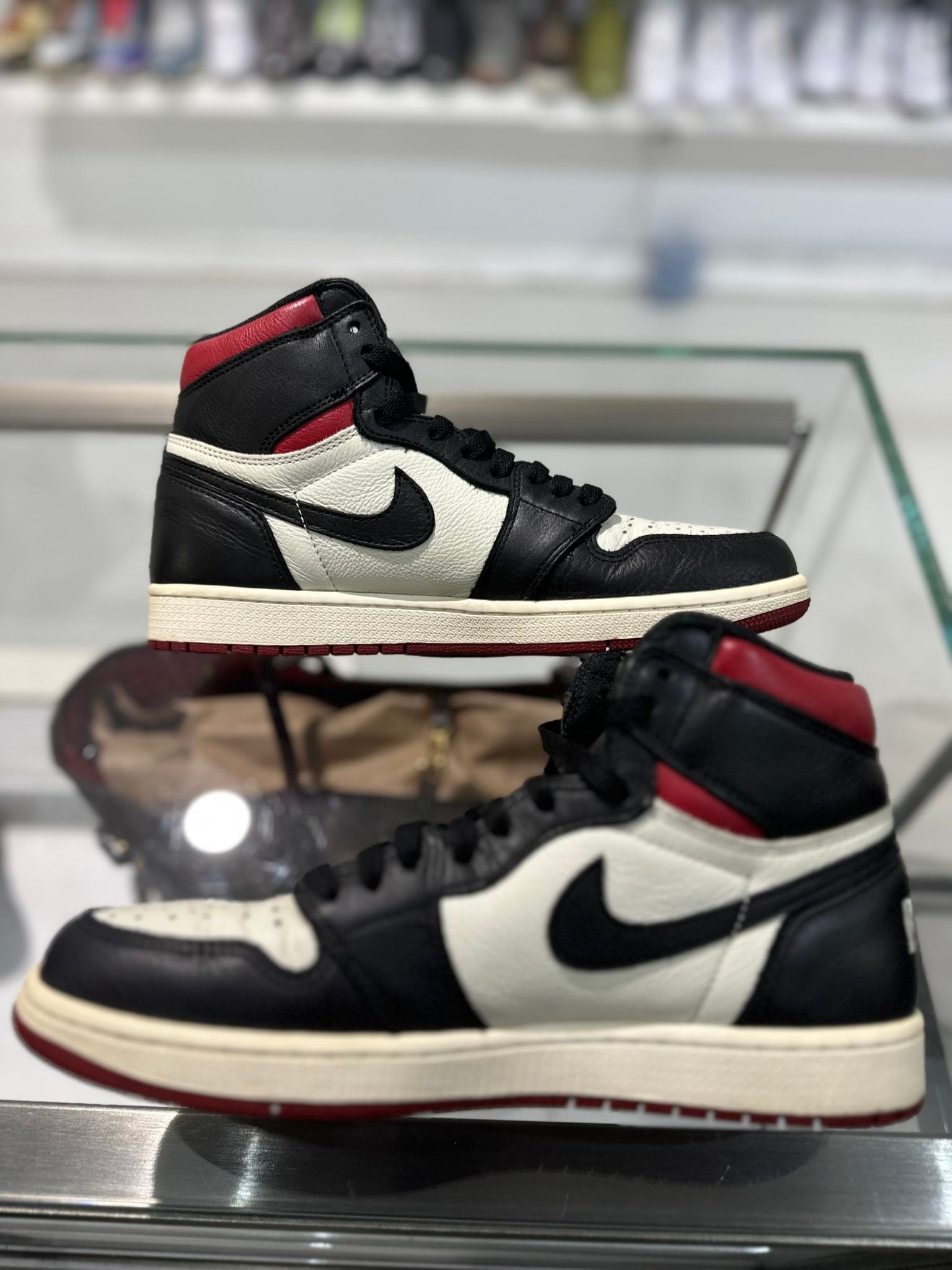 Jordan 1 Retro High Not For Resale Red - Pre-Owned Size 9 (No original box)