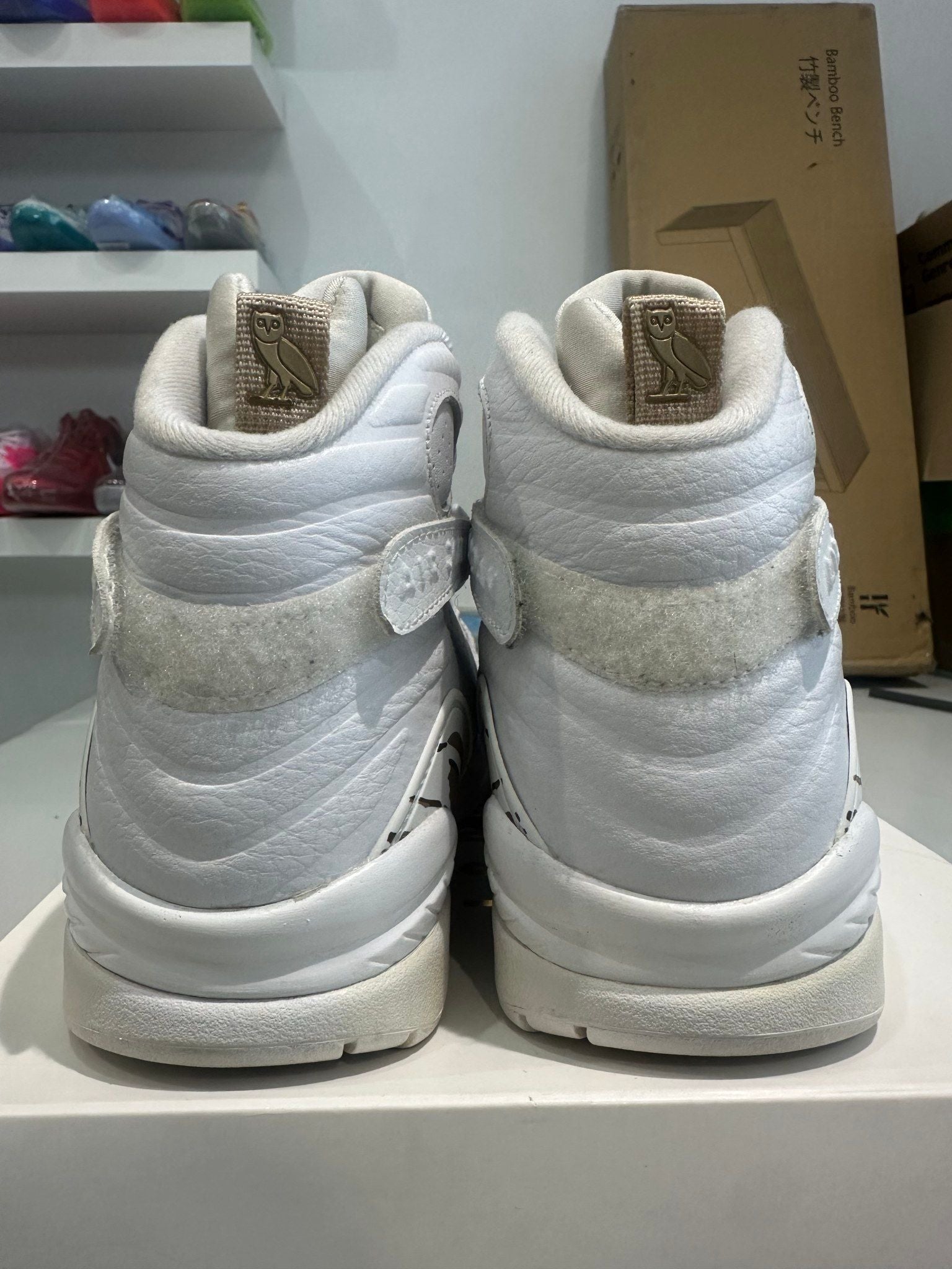 Jordan 8 Retro Ovo White (Preowned Size 9) - Pre-Owned