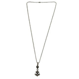 Chrome Hearts One Ball Fleur Pendant w/ 24in Ball Chain - Lightly Used