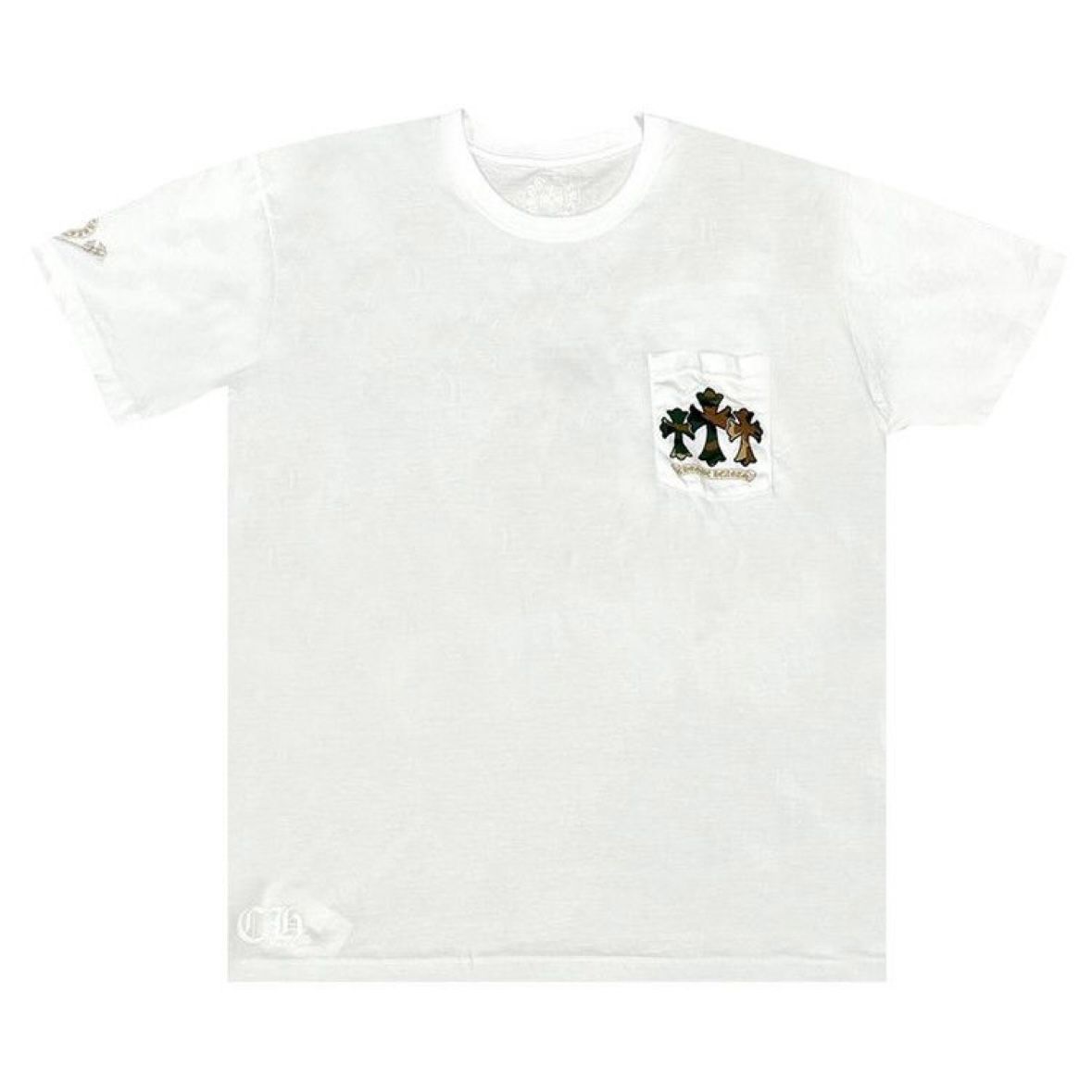 Chrome Hearts Camo Triple Cross Horseshoe T-Shirt White
