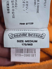 OFF-WHITE x Chrome Hearts 2018 Hoodie Orange/Black - Lightly Pre-Owned Size M