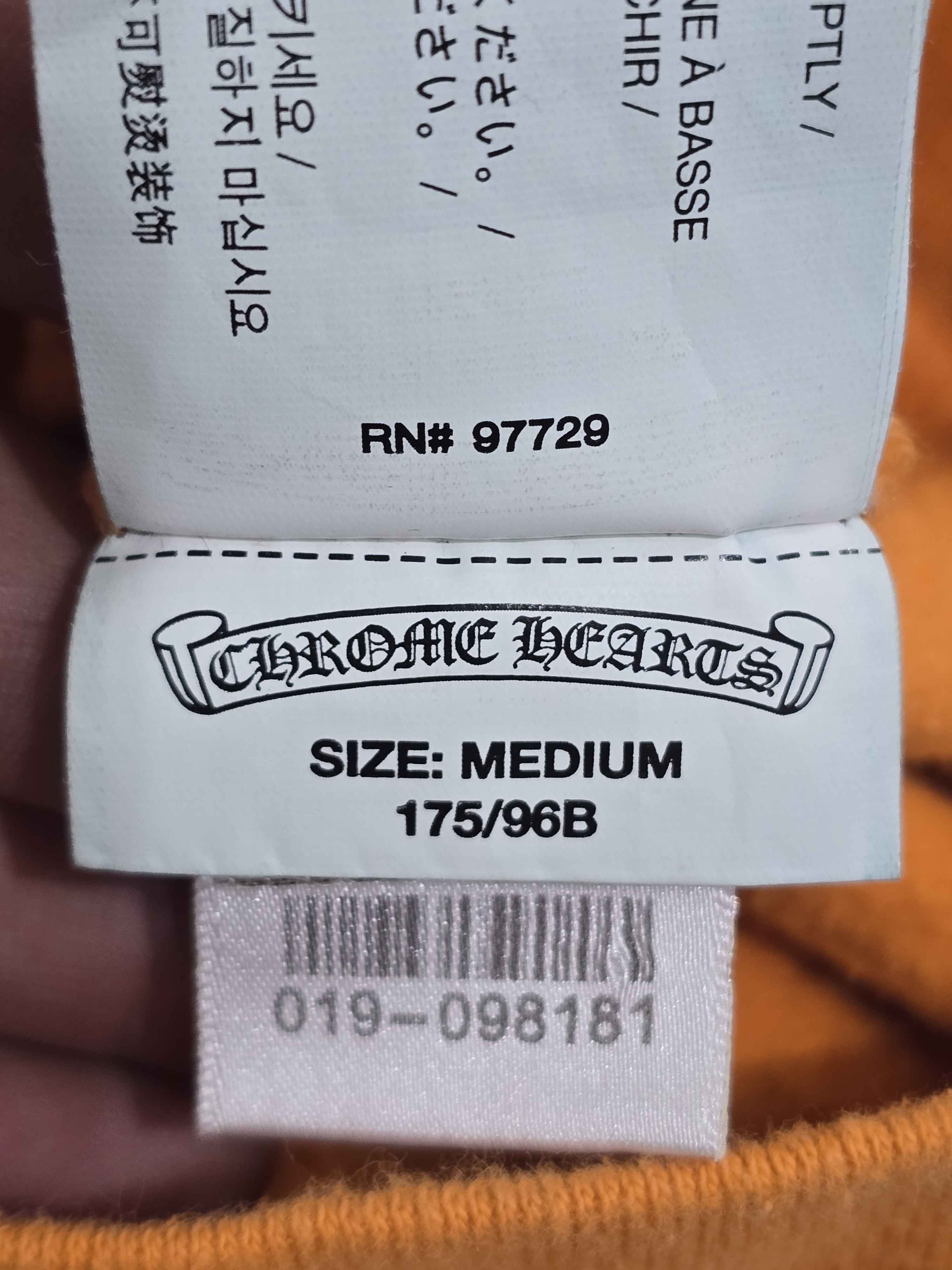 OFF-WHITE x Chrome Hearts 2018 Hoodie Orange/Black - Lightly Pre-Owned Size M